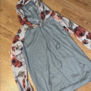 Floral arm hoodie